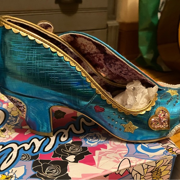 NIB Irregular Choice Rainbow Glitter Heels - Multicolor - Picture 5 of 6